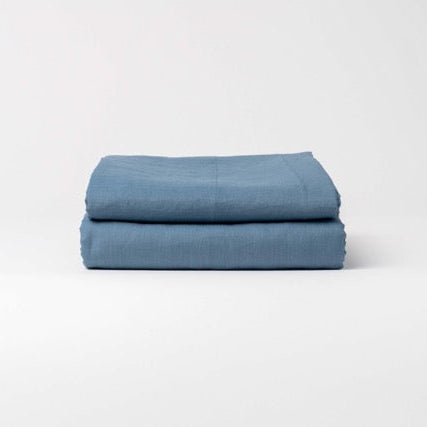 Drap Housse en lin lavé français