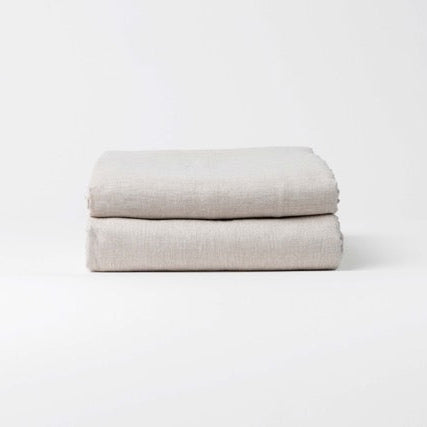 Drap Housse en lin lavé français
