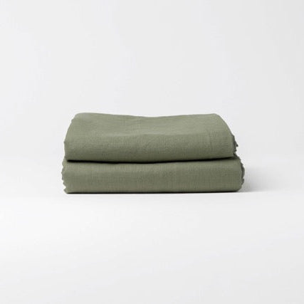 Drap Housse en lin lavé français